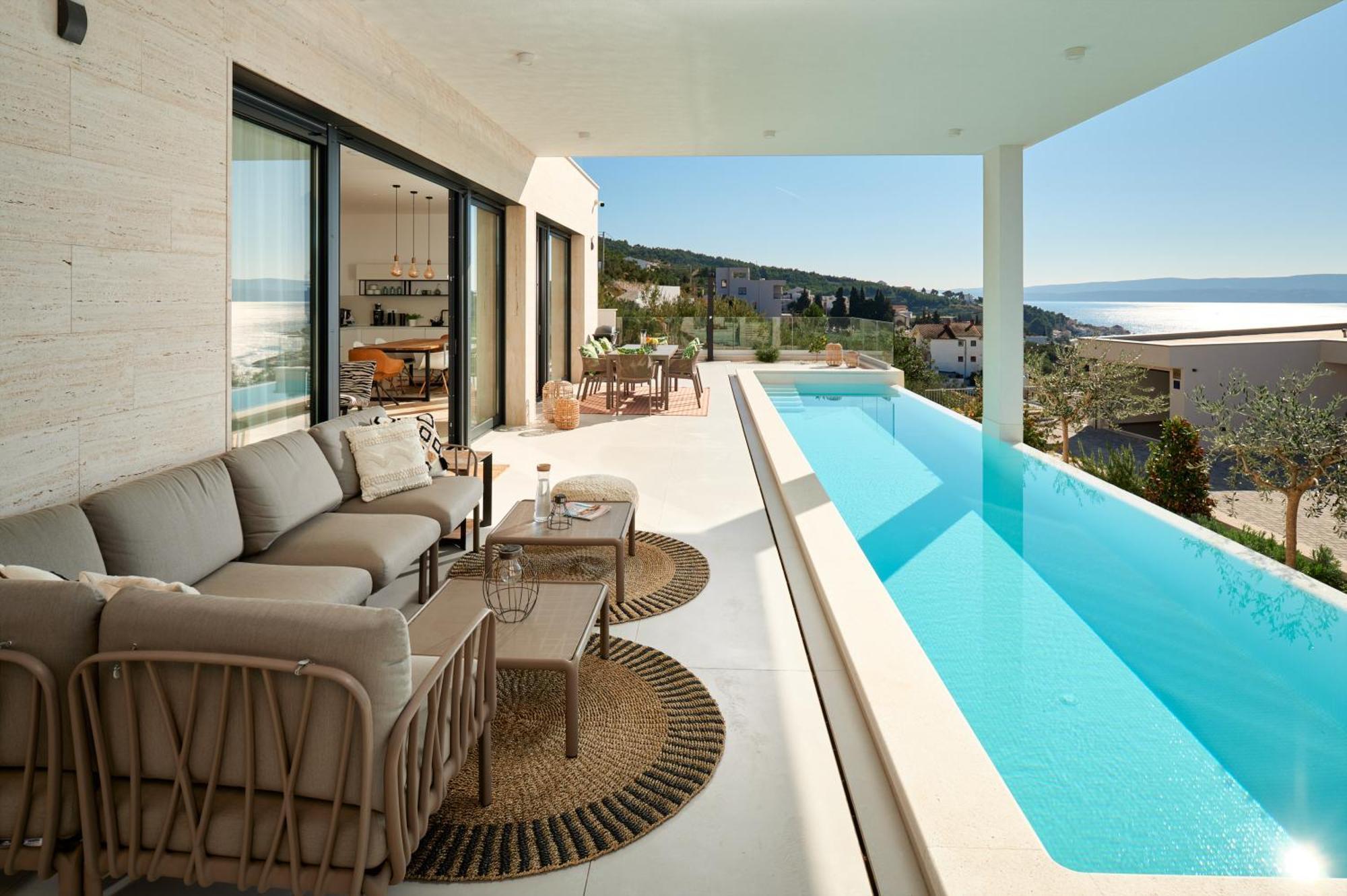 Villa Askana, 3 Bedrooms, 4 Baths, Infinity Pool, Whirlpool, Sea View, Outdoor Kitchen เยเซนิเซ ภายนอก รูปภาพ